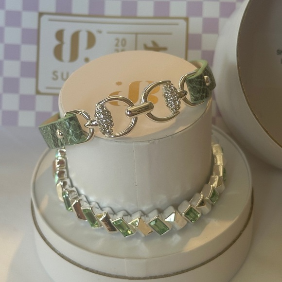 BP Summer Stacks Bracelet - Green and Silver - Picture 4 of 8